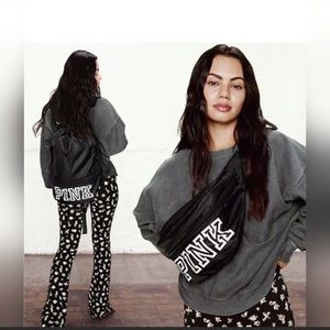 🔥VS Pink convertible backpack fanny pack NWT